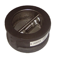 Обратный клапан ABRA-D-122-EN Ду65 Ру16 двустворчатый межфланцевый