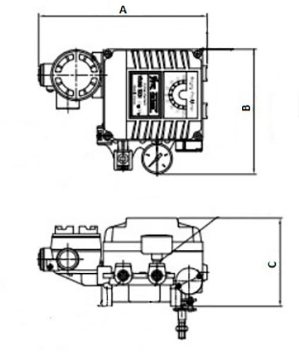 Кран шаровой ALSO КШ.П.Р.040.40-01 Ду40 Ру40 стандартнопроходной, под приварку, корпус - сталь 20, уплотнение - PTFE, управление - пневмопривод DN.ru-PA-DA-065 с электропневматическим поворотным позиционером DN.ru-YT-1000RSN и DN.ru-HDM-1