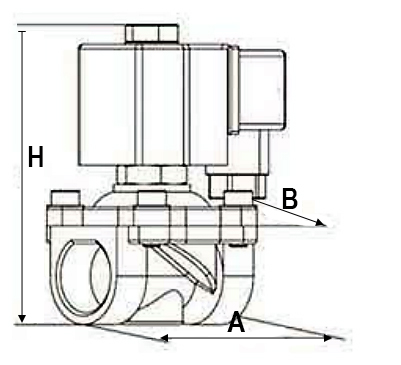 Клапан электромагнитный соленоидный двухходовой DN.ru-DW31 прямого действия (НЗ) Ду10 (3/8 дюйм), Ру10 корпус - латунь, уплотнение - VITON, резьба G, с катушкой S91A 24В