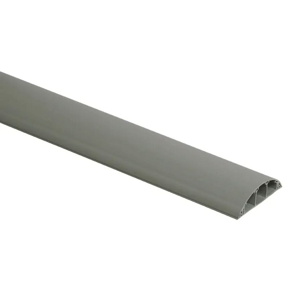 Кабель-канал напольный IEK Элекор 16x70x2000 мм, длина 2 м, материал - пластик, цвет серый