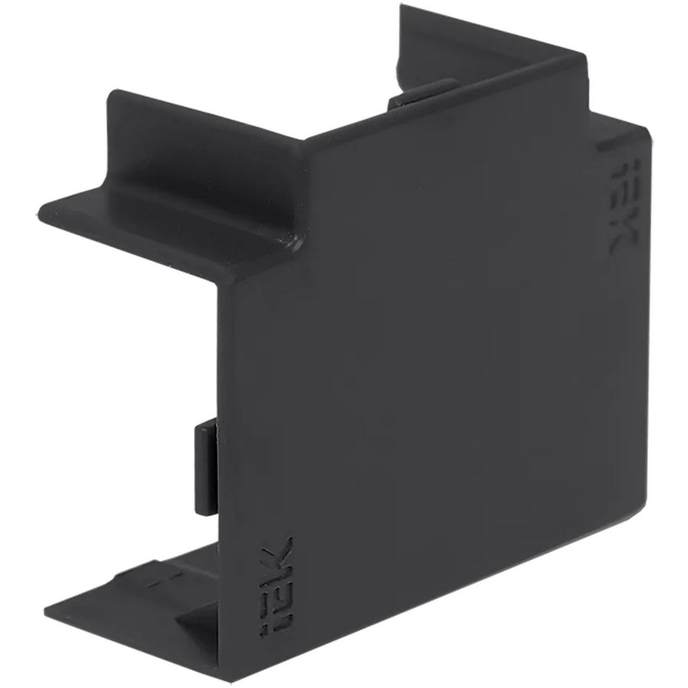 Угол Т-образный IEK Элекор КМТ 25x40 для кабель-канала, корпус - пластик, комплект 4 шт, цвет - черный