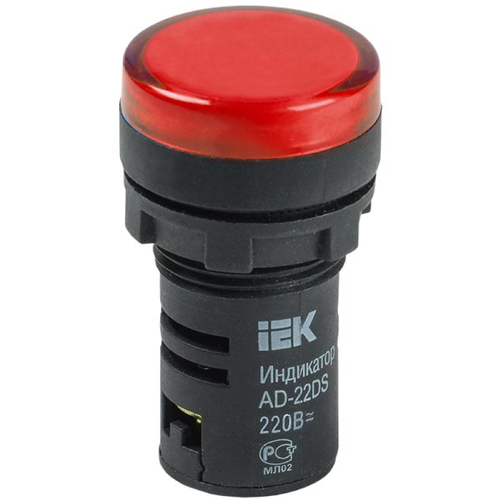 Лампа сигнальная IEK BLS10-ADDS-230 красная, 230В, матрица, LED