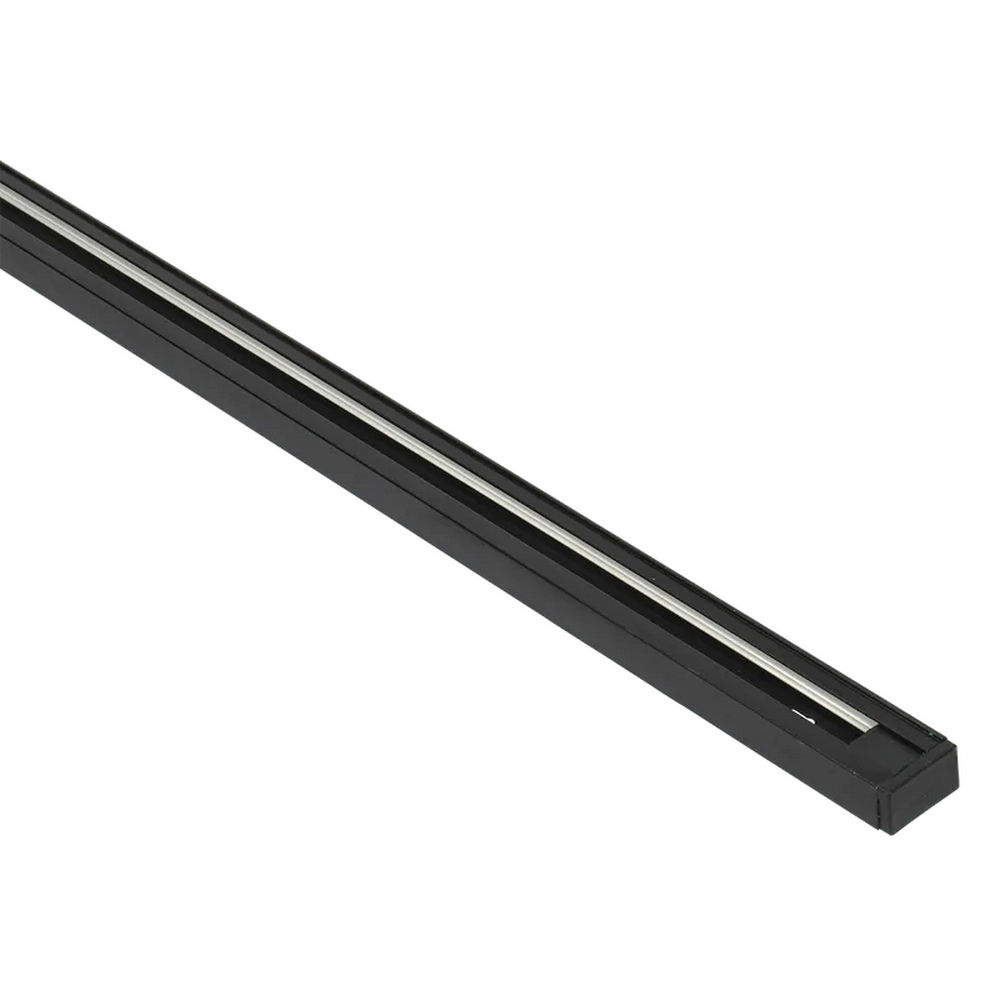 Шинопровод осветительный IEK 1Ф однофазный, ток – 10 А, материал корпуса – алюминиевый сплав, соединитель, комплект подвеса для шинопровода с тросом, длина – 1.5 м, цвет – черный