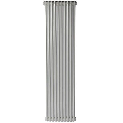 Радиаторы стальные трубчатые IRSAP Tesi 2 высота 2000 мм, 8 секций, теплоотдача 1414 Вт, присоединение G1/2″, нижнее подключение - термостат снизу T26, цвет - серый