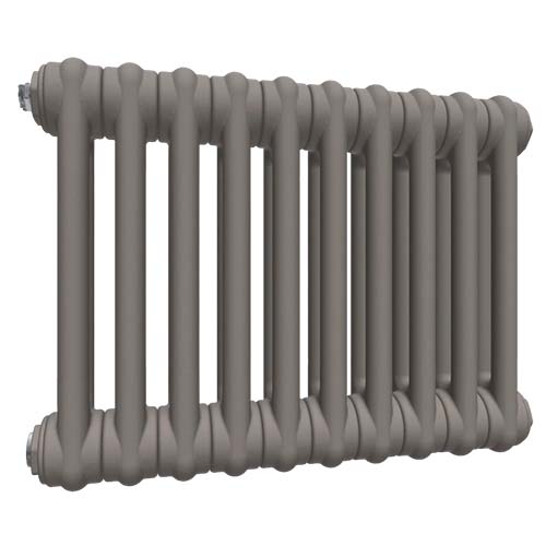 Радиаторы стальные трубчатые IRSAP Tesi 2 высотой 500 мм, 20 секций, присоединение резьбовое - 1/2″, подключение - нижнее со встроенным вентилем сверху T25, цвет - жемчужно-серый