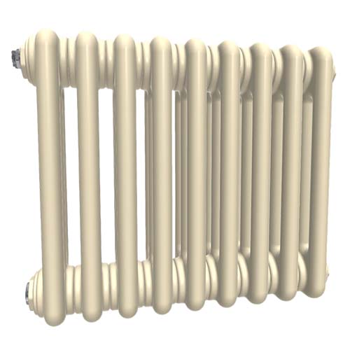 Радиаторы стальные трубчатые IRSAP Tesi 3 высотой 400 мм, 18-32 секции, присоединение резьбовое - 1/2″, подключение - нижнее со встроенным вентилем сверху T25, цвет - слоновая кость