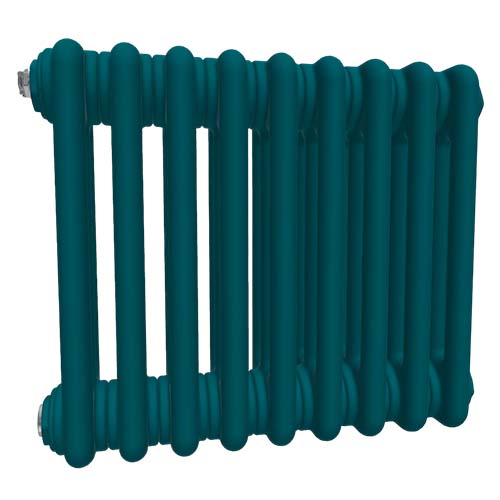 Радиаторы стальные трубчатые IRSAP Tesi 3 высотой 500 мм, 20 секций, присоединение резьбовое - 1/2″, подключение - нижнее со встроенным вентилем сверху T25, цвет - голубая балтика