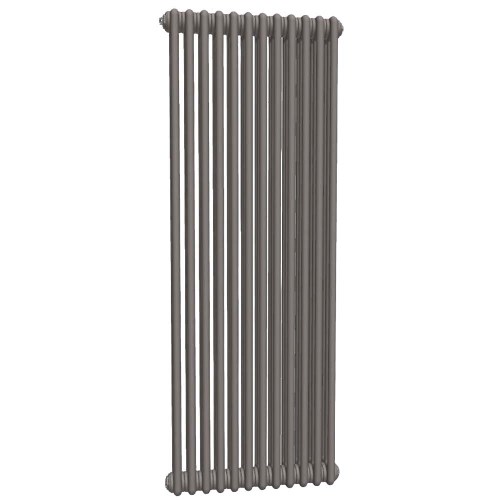 Радиаторы стальные трубчатые IRSAP Tesi 3 высотой 1500 мм, 6 секций, присоединение резьбовое - 1/2″, подключение - нижнее со встроенным вентилем сверху T25, цвет - жемчужно-серый