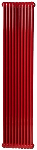 Радиаторы стальные трубчатые IRSAP Tesi 4 высота 2000 мм, 22 секций, присоединение резьбовое - 1/2″, подключение - боковое T02, теплоотдача 6659 Вт, цвет - красный