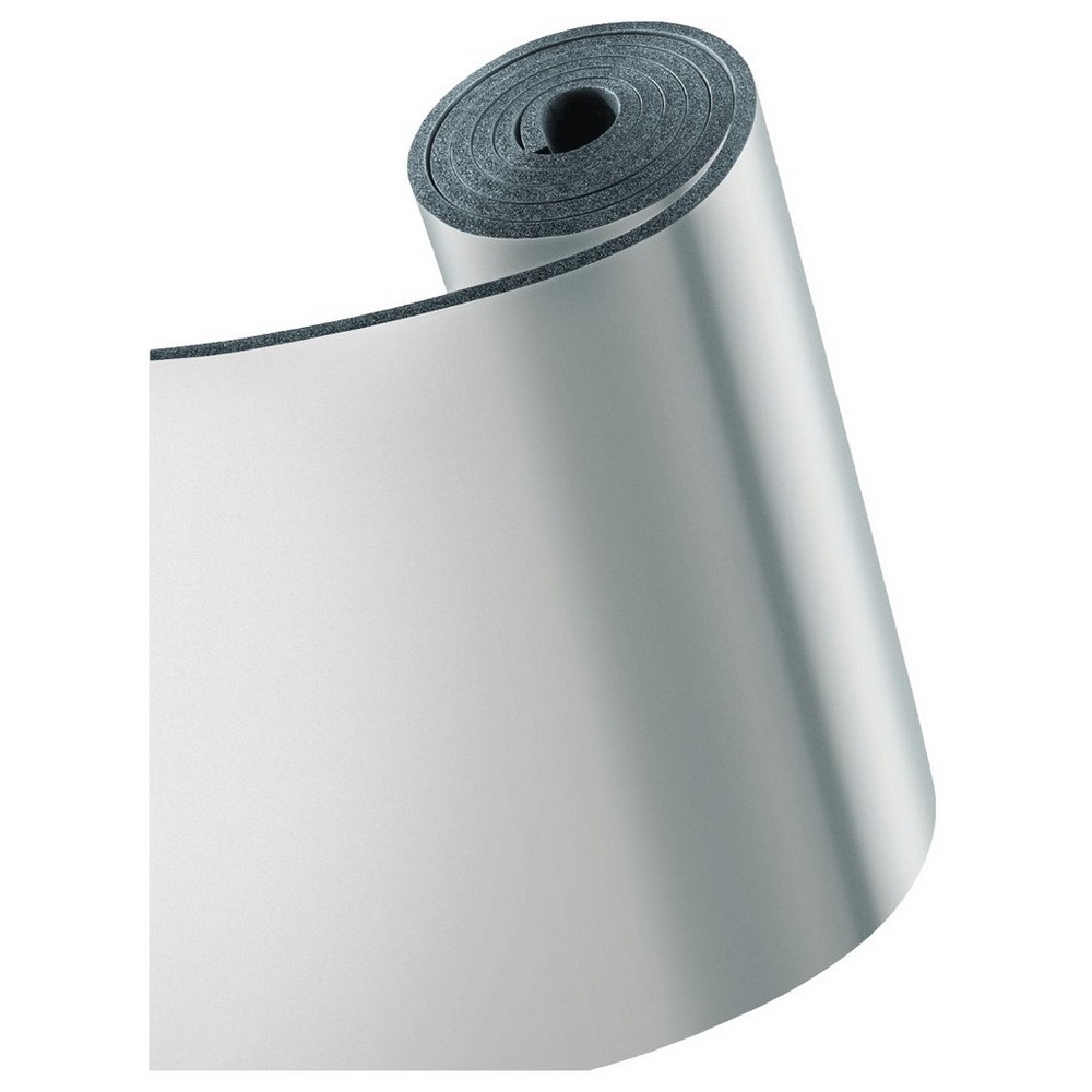 Рулон теплоизоляционный самоклеящийся K-flex ST AD AL Clad 32/1,0-6 толщина 32 мм, длина 6 м, материал - вспененный каучук с покрытием - AL CLAD, черный