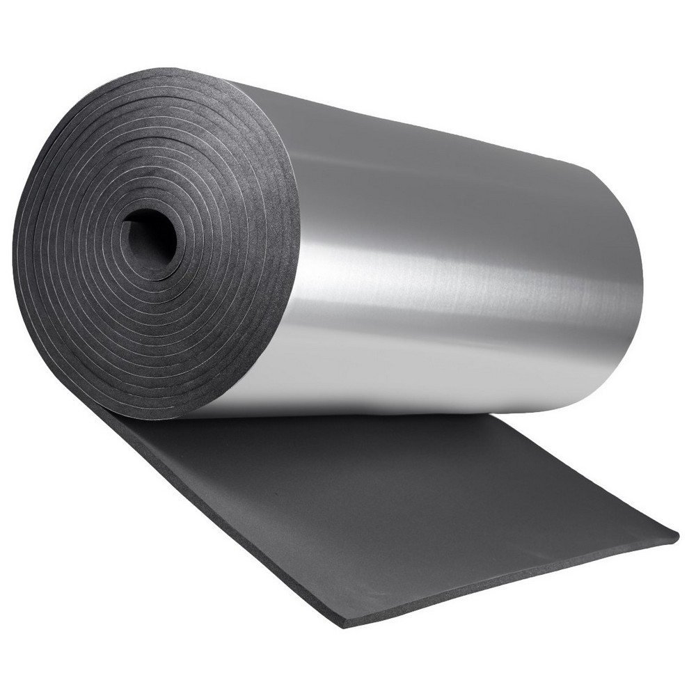 Рулон теплоизоляционный K-flex ST AL Clad 32/1,0-6 толщина 32 мм, длина 6 м, материал - вспененный каучук с покрытием - AL CLAD, черный