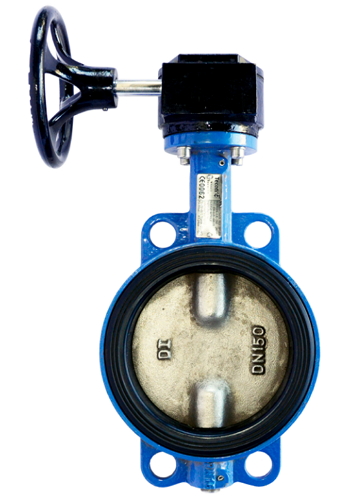Затвор дисковый поворотный Tecofi VPI 4449-08 Ду40-300 Ру16 с редуктором