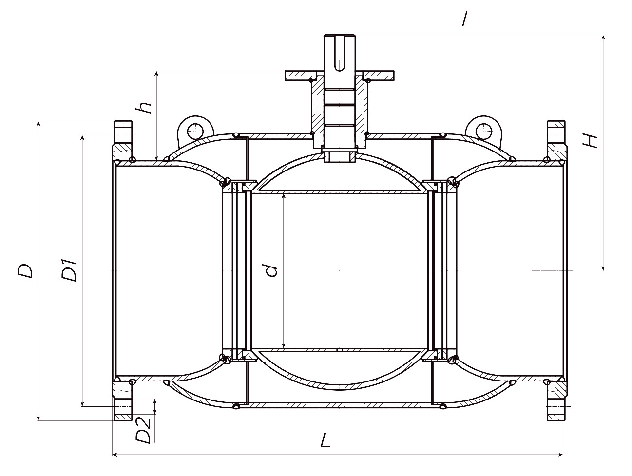 Кран шаровой ALSO КШ.Ф.400.16-01 Ду400 Ру16 стандартнопроходной, присоединение - фланцевое, корпус - сталь 20, уплотнение - PTFE, управление - редуктор
