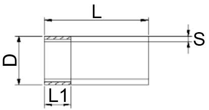 Резьба стальная АС 1 1/2″ Ду40 Ру16 удлиненная L=100мм ГОСТ 8965-75