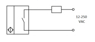 Эскиз Задвижка шиберная ножевая DN.ru GVKN1331E-2W-Fb-2P Ду300 Ру6 межфланцевая, с невыдвижным шпинделем, корпус - чугун GGG-40, уплотнение - EPDM, с пневмоприводом и индукционными датчиками LJ12A3-4-J/EZ 220B