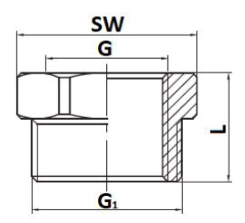 Футорка STOUT SFT-0028-003114 3″х1 1/4″ Ду80х32 Ру16 корпус — латунь CW617N, для стальных труб, резьба внутренняя/наружная