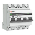Автоматический выключатель четырехполюсный EKF PROxima ВА47-63 4P 8A (D) 4.5кА, сила тока 8 A, тип расцепления D, отключающая способность 4.5 кА