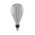 Лампа светодиодная Gauss Black Filament PS160 серая E27 оригинальная 160 мм мощность - 6 Вт, цоколь - E27, световой поток - 330 Лм, цветовая температура - 4100 °К, цвет свечения - белый, форма - оригинальная