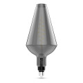 Лампа светодиодная Gauss Black Filament Vase серая E27 оригинальная 200 мм мощность - 8.5 Вт, цоколь - E27, световой поток - 165 Лм, цветовая температура - 1800 °К, цвет свечения - теплый белый, форма - оригинальная