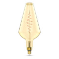 Лампа светодиодная Gauss Black Filament Vase E27 оригинальная 200 мм мощность - 8.5 Вт, цоколь - E27, световой поток - 660 Лм, цветовая температура - 2000 °К, цвет колбы - желтый, цвет свечения - теплый белый, форма - оригинальная