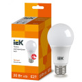 Лампа светодиодная IEK LLE-A60 20 Вт, цоколь - E27 , световой поток - 1800 Лм,  цветовая температура - 3000 К,  цвет свечения - теплый,  форма - грушевидная