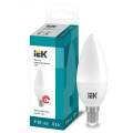 Лампа светодиодная IEK LLE-C35 9 Вт, цоколь - E14, световой поток - 810 Лм,  цветовая температура - 4000 К,   цвет свечения - белый,  форма - свеча