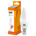 Лампа светодиодная IEK LLE-C35 7 Вт, цоколь - E14, световой поток - 630 Лм,  цветовая температура - 3000 К,  цвет свечения - теплый,  форма - свеча