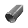 Труба Хемкор Дн110х3.2, безнапорная, с раструбом, серая, материал - НПВХ, длина - 0.5 м, для внутренней канализации