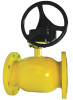 Кран шаровый Broen Ballomax газовый полнопроходный КШГ 71.113.300R Ду300 Ру16 фланцевый, Траб=-40/+100 с ISO-фланцем и редуктором