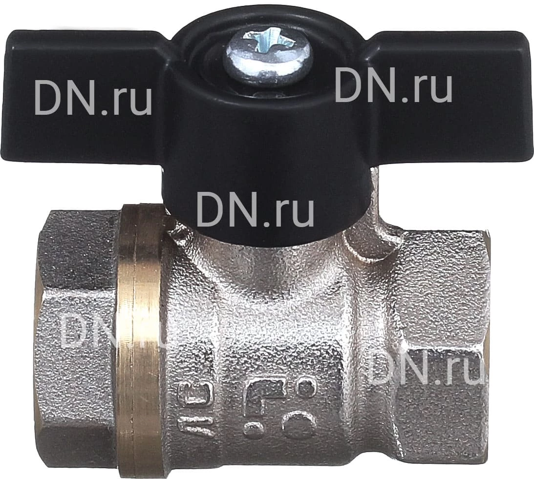 Изображение товара Кран шаровой БАЗ 11б27п1 А30/1 1/2 дюйма латунь, Ру40, двухходовой