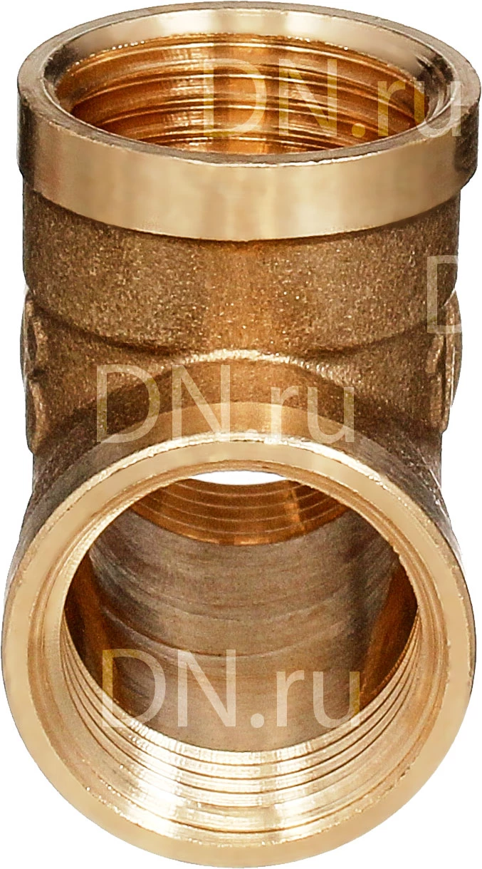 Изображение товара Тройник латунный Ду15 Ру40 для трубопроводов 40 Бар Россия