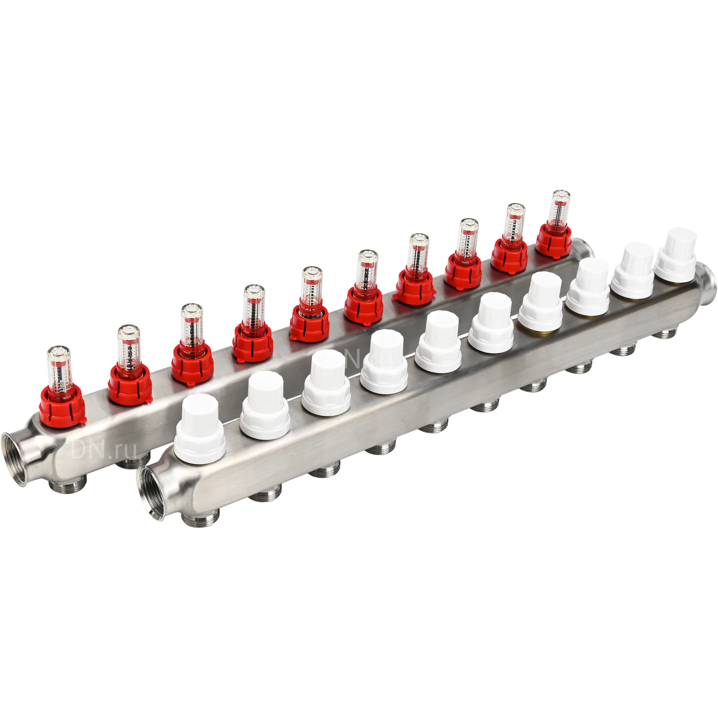 Изображение товара Коллекторная группа DN.ru GC1-31-10 1 Ду25 Ру10 с расходомерами и термоклапанами