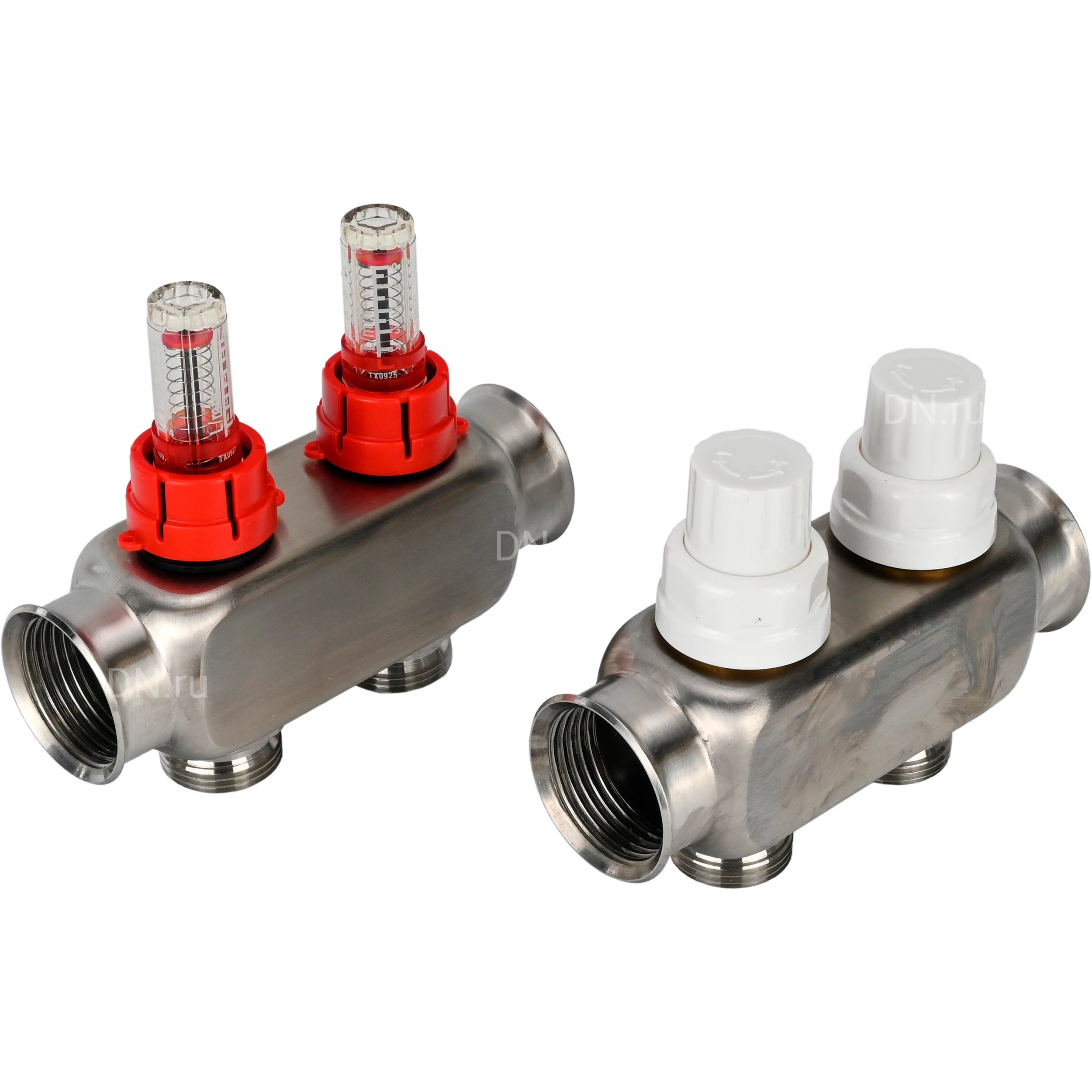 Изображение товара Коллекторная группа DN.ru GC1-31-2 1 Ду25 Ру10 отводы с расходомерами и клапанами Изображение товара Коллекторная группа DN.ru GC1-31-2 1 Ду25 Ру10 отводы с расходомерами и клапанами