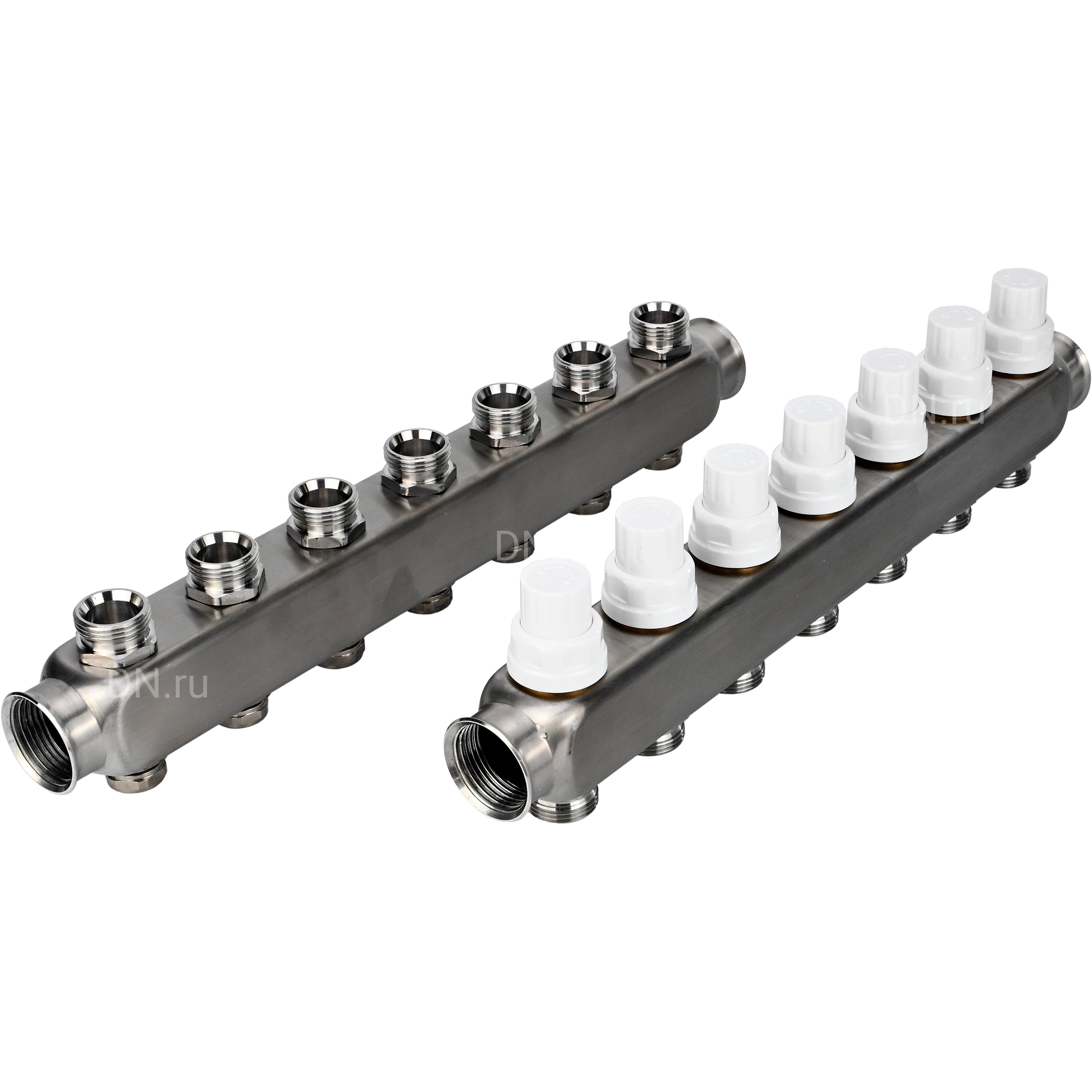 Изображение товара Коллекторная группа DN.ru GC3-31-7 1 Ду25 Ру10 с клапанами, нержавеющая сталь