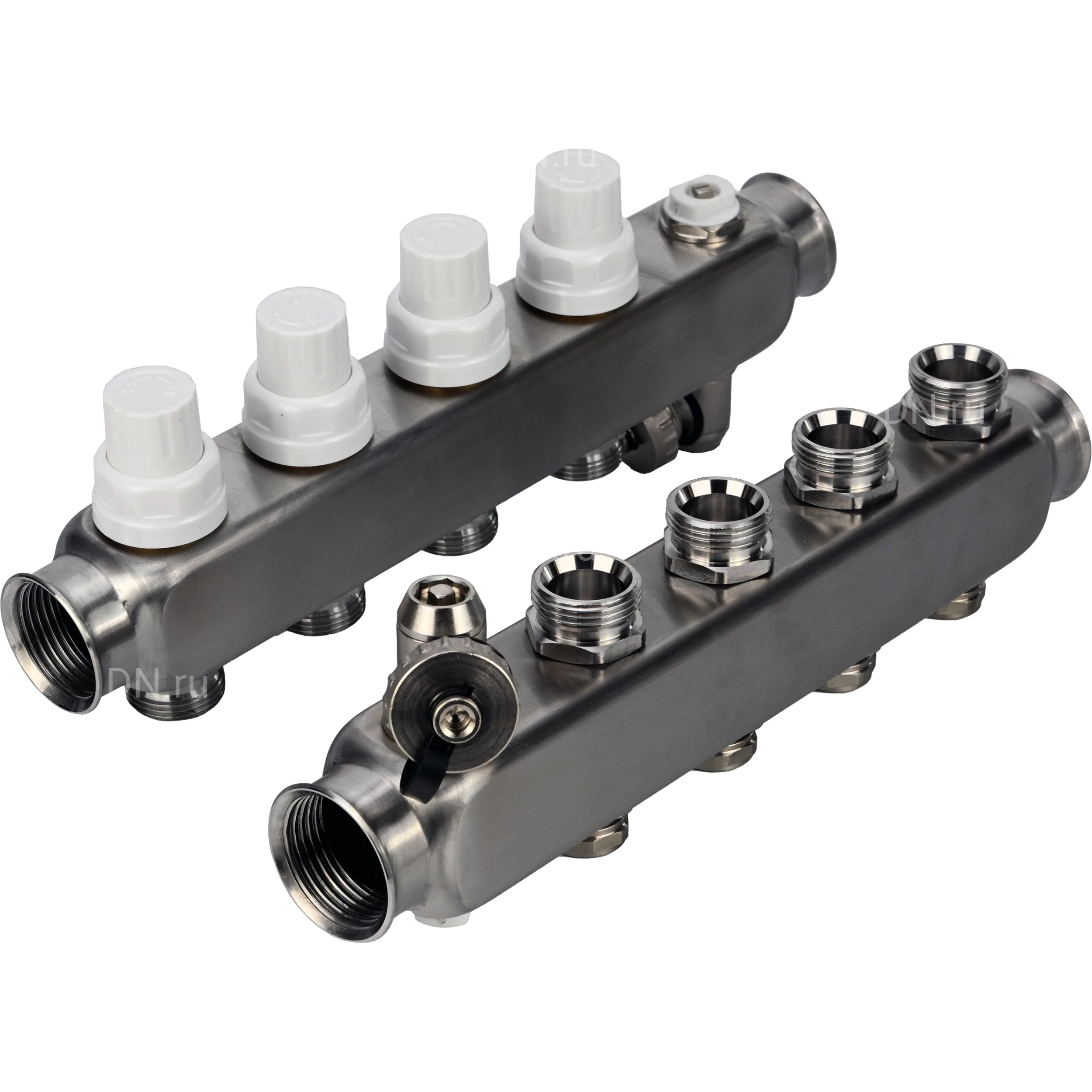 Изображение товара Коллекторная группа DN.ru GC4-31-4 1 Ду25 Ру10 с клапанами и воздухоотводчиком