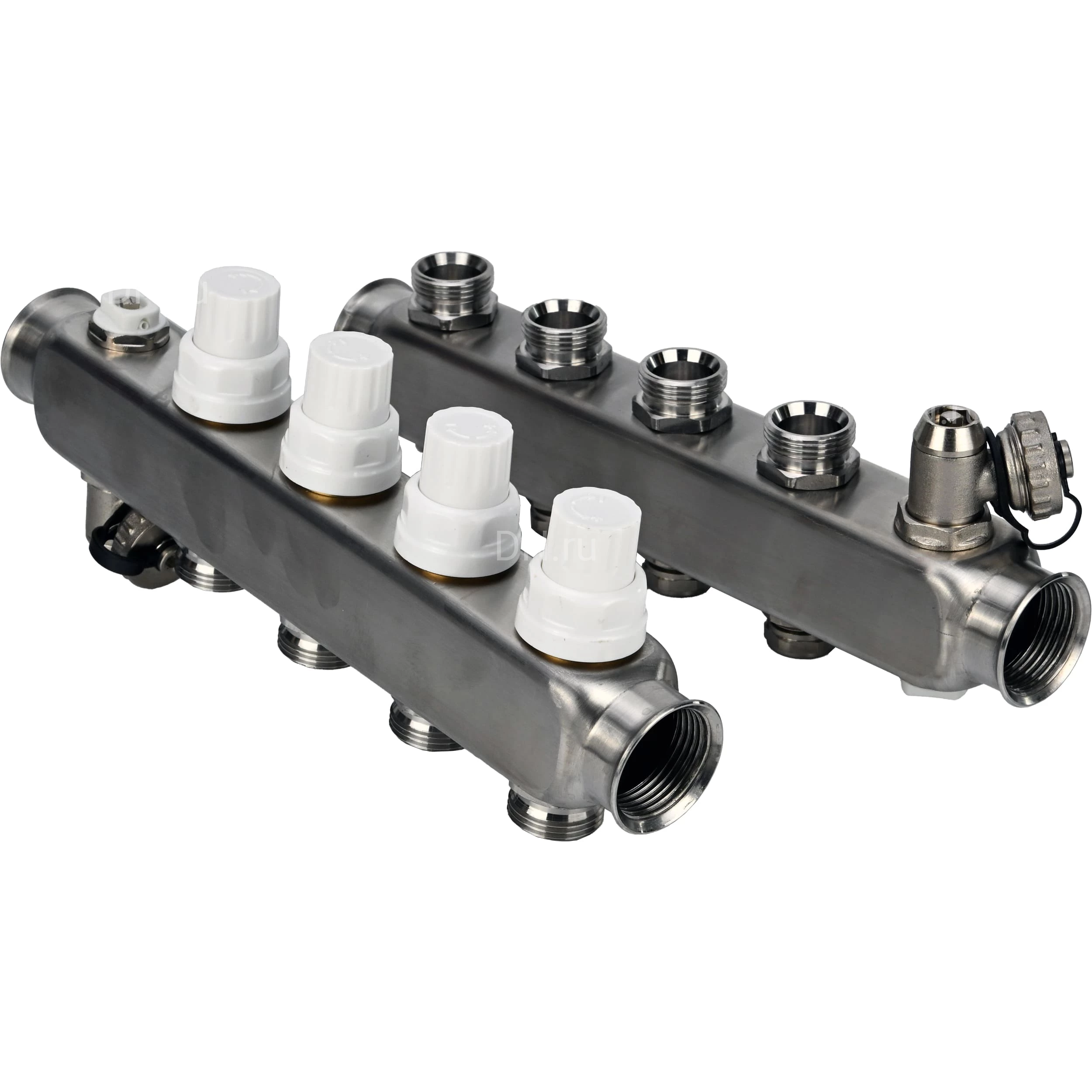 Изображение товара Коллекторная группа DN.ru GC4-31-4 1 Ду25 Ру10 с клапанами и воздухоотводчиком