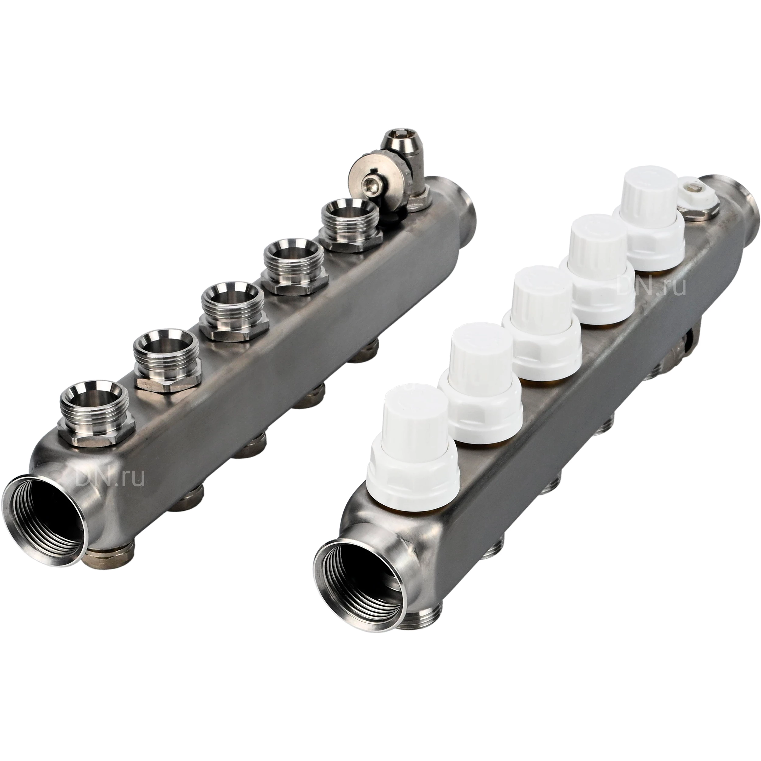 Изображение товара Коллекторная группа DN.ru GC4-31-5 1 Ду25 Ру10 с клапанами и воздухоотводчиком Изображение товара Коллекторная группа DN.ru GC4-31-5 1 Ду25 Ру10 с клапанами и воздухоотводчиком