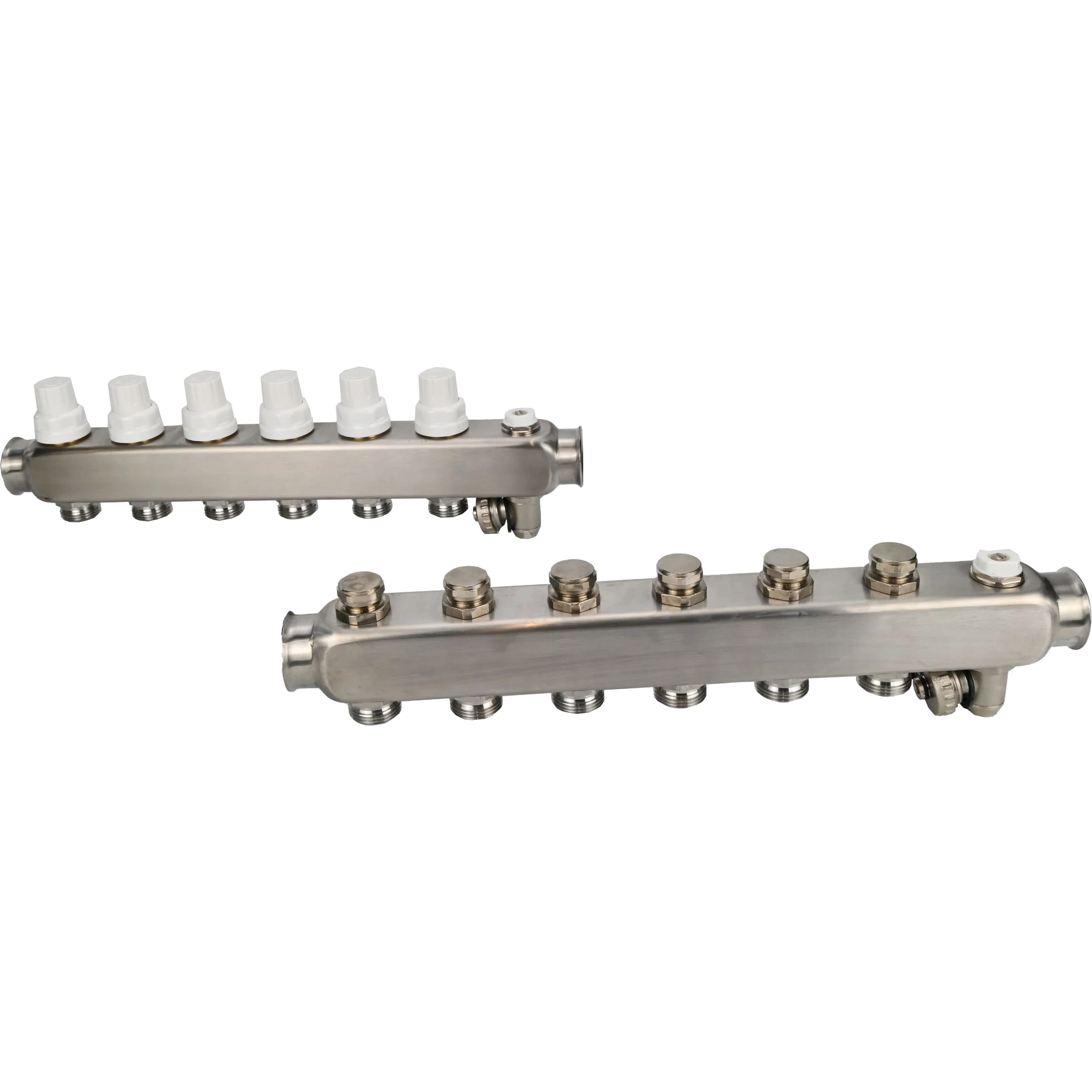 Изображение товара Коллекторная группа DN.ru GC4-31-6 1 Ду25 Ру10 для систем отопления нержавеющая сталь