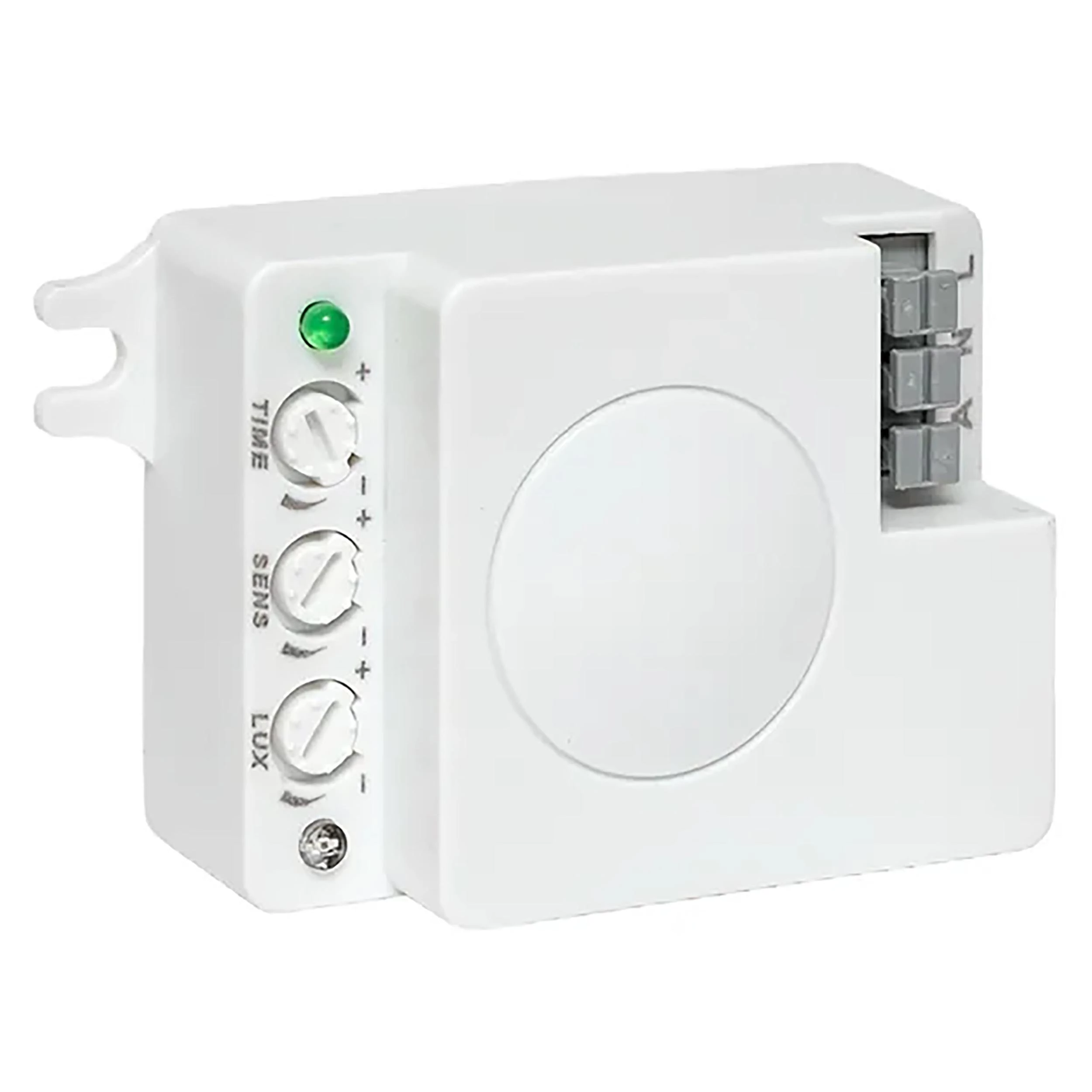 Изображение товара Датчик движения EKF MW-706 1200Вт до 8м микроволновый, универсальный, обзор 360°, радиус действия до 8м IP20, белый