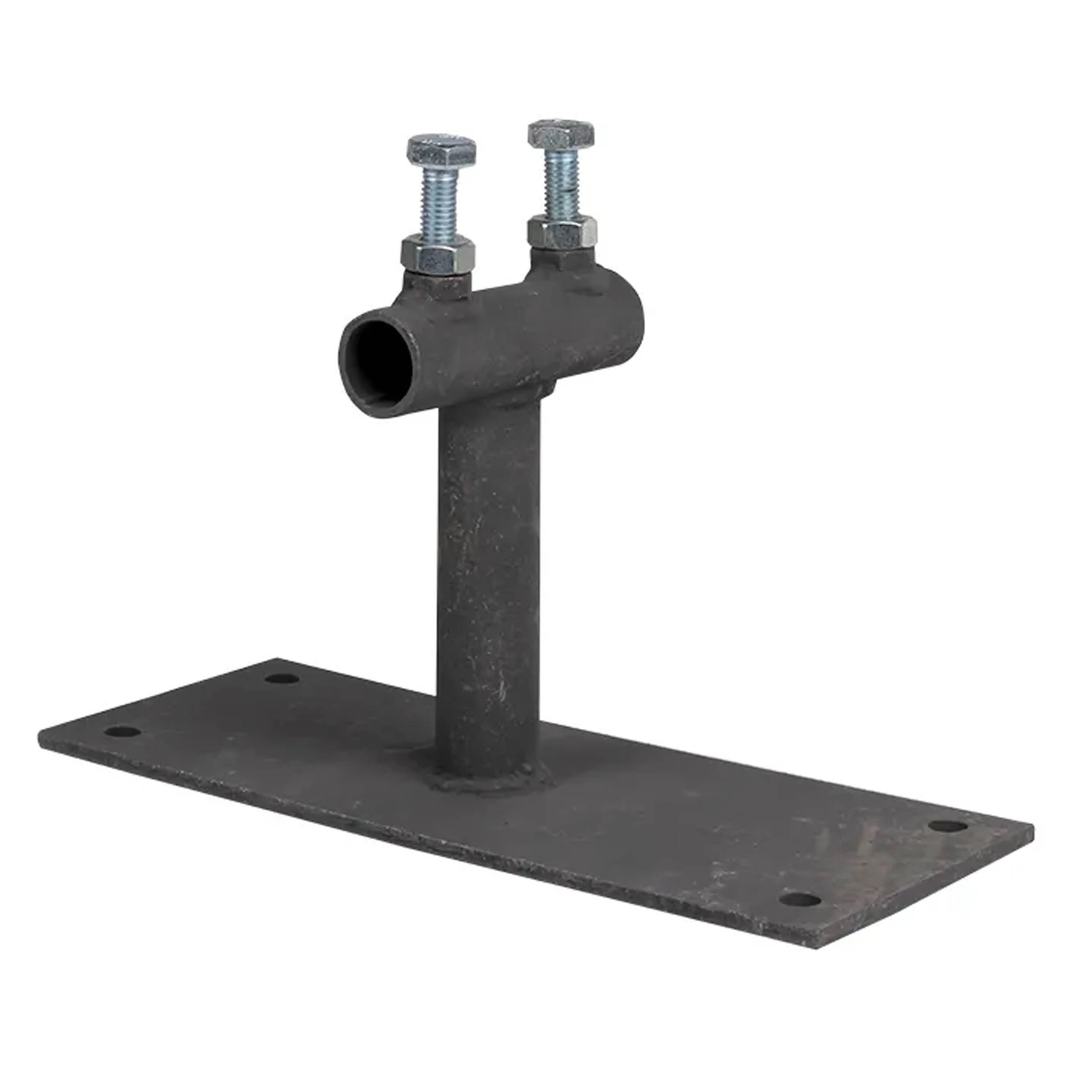 Изображение товара Держатель мачты молниеприемника EKF PROxima Ду20мм к стене, вынос 100мм, для молниеприемника 16мм, оцинкованная сталь lp-04007-sp