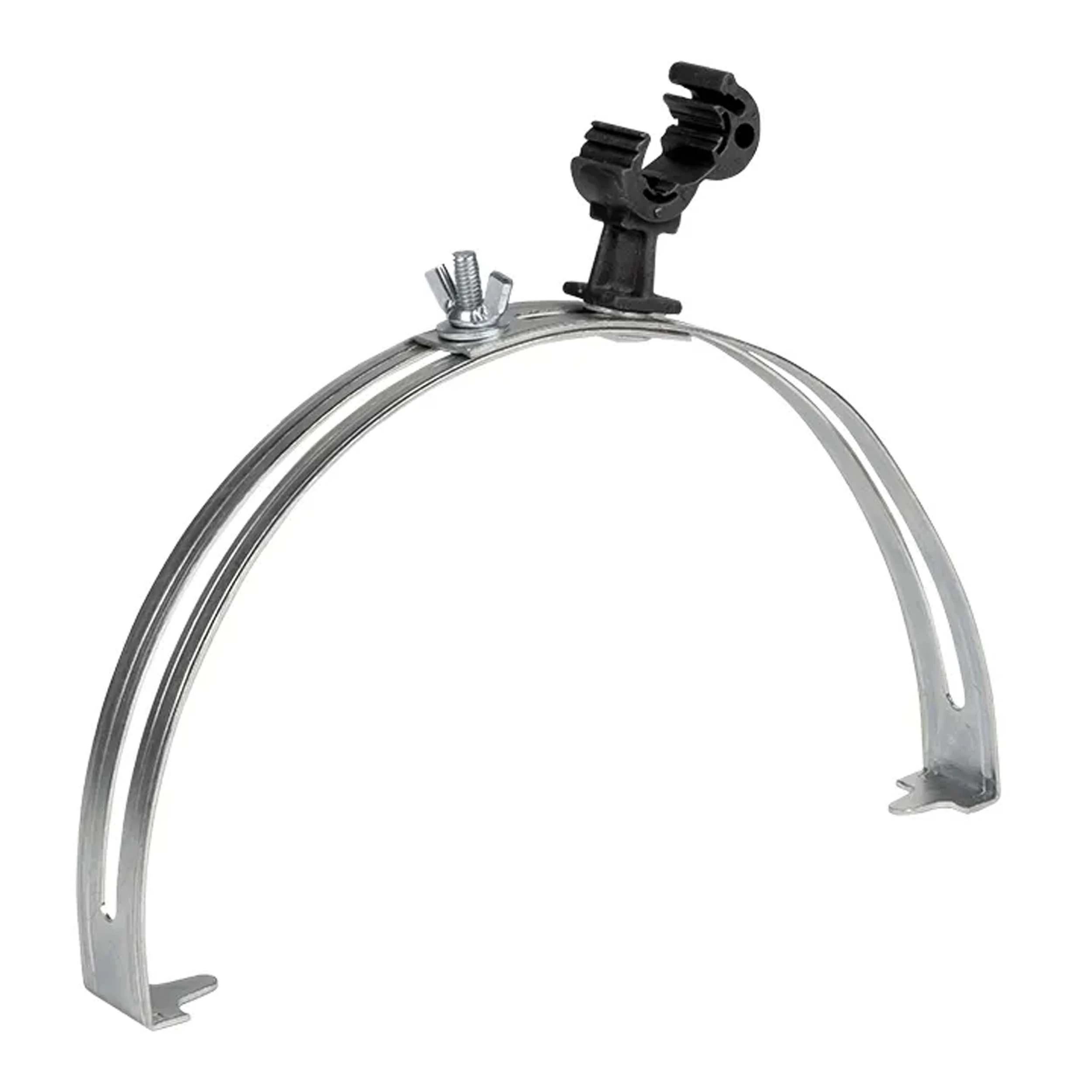 Изображение товара Держатель коньковый EKF PROxima регулируемый с пластиковым фиксатором 130-240 мм, оцинкованная сталь