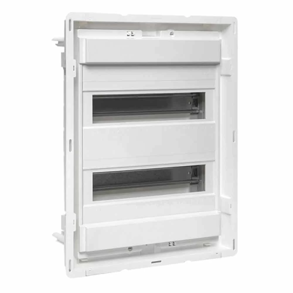 Изображение товара Основание силового щита EKF PROxima Nova на 24 модуля 2 габарит, IP40, с DIN-рейками, материал – пластик, цвет белый