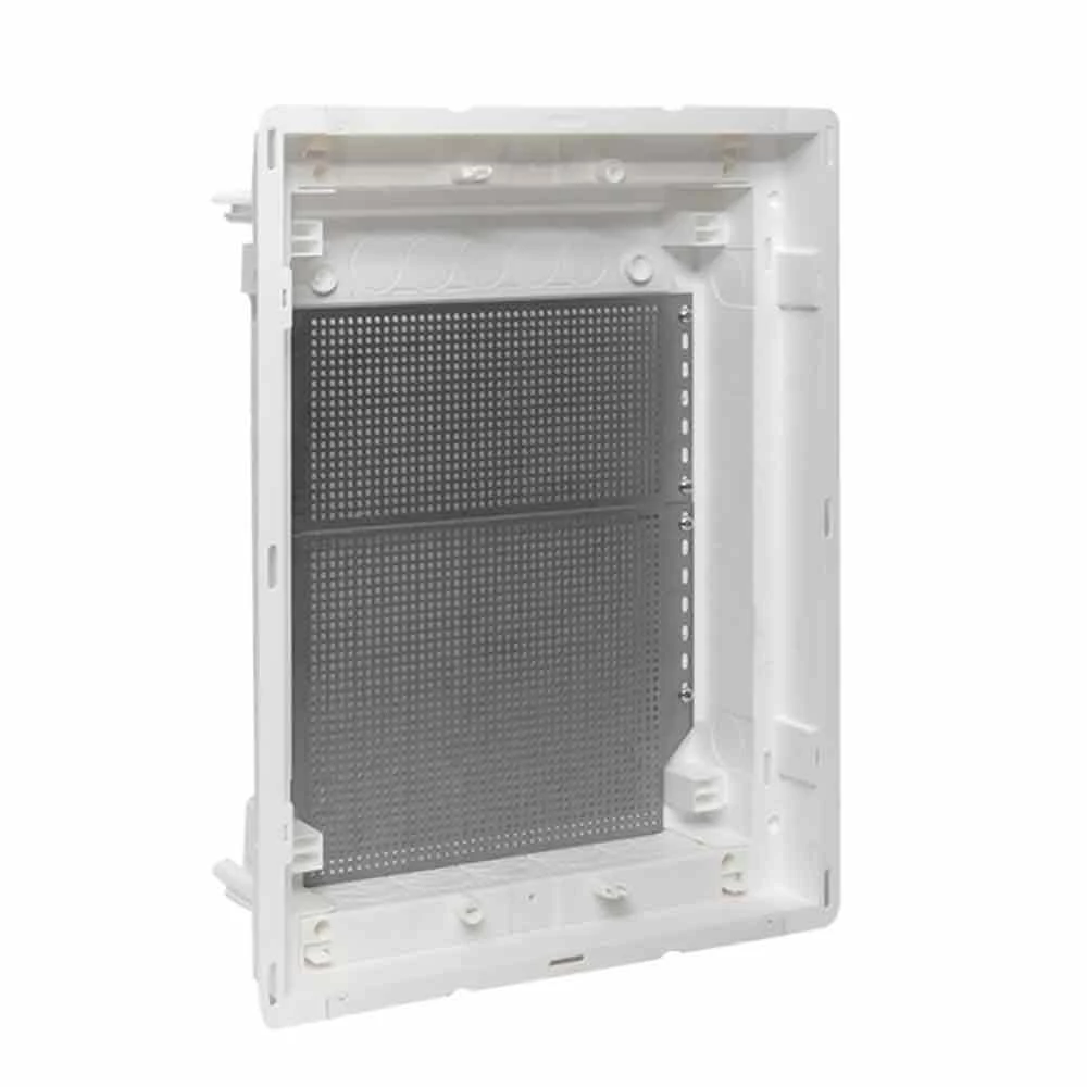 Изображение товара Основание слаботочного щита EKF PROxima Nova на 24 модуля 2 габарит, IP40, с монтажной платой, материал – пластик, цвет белый