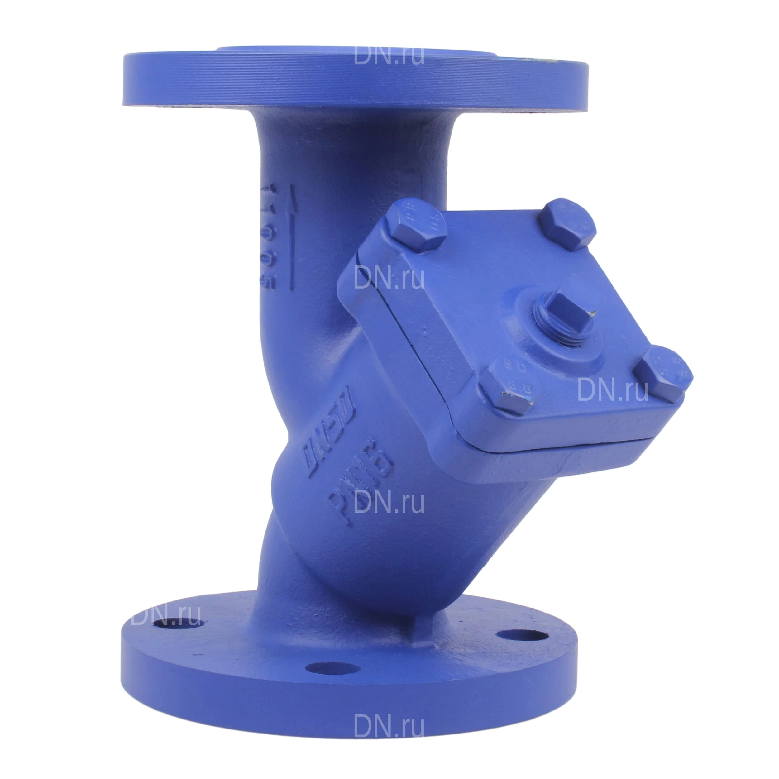 Изображение товара Фильтр сетчатый DN.ru FM1131MG-F Ду80 Ру16 чугунный, фланцевый, сетка SS304, уплотнение metal