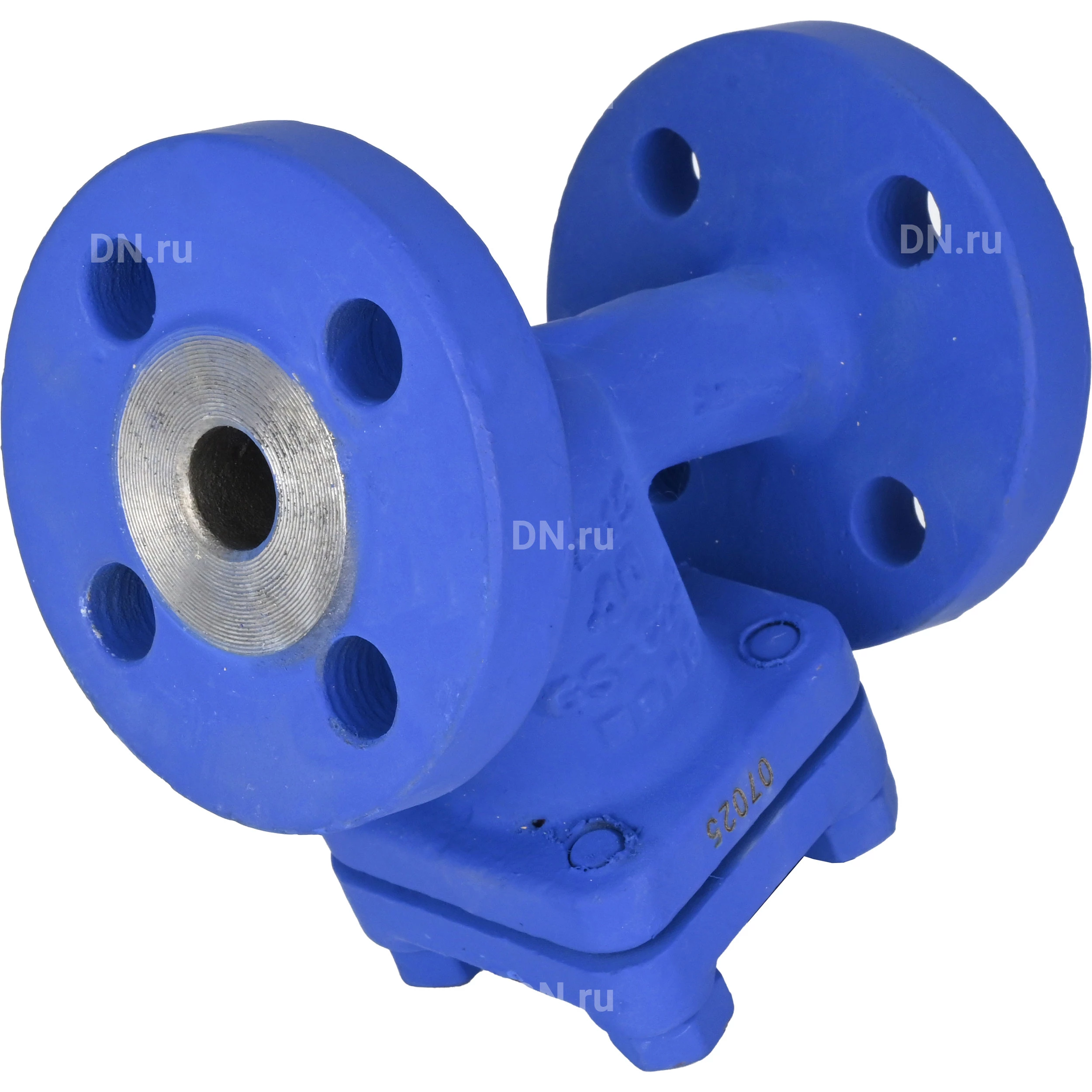 Изображение товара Фильтр сетчатый DN.ru FMY2131-F Ду20 Ру40 Y-образный, фланцевый, корпус - углеродистая сталь GS-C25, сетка - нержавеющая сталь AISI 304, прокладка - нержавеющая сталь SS 201 + графит