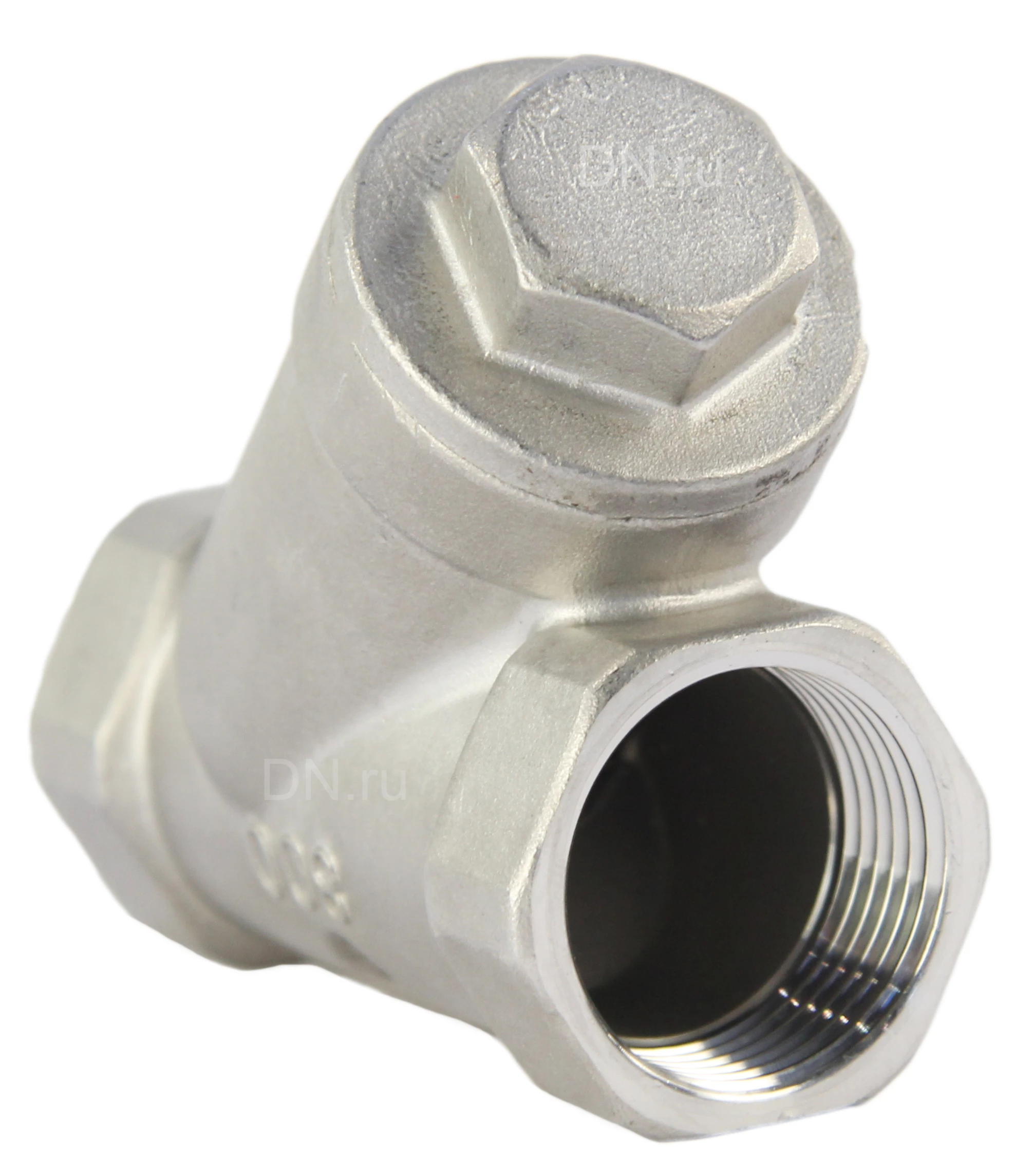 Изображение товара Фильтр сетчатый Dn.ru FMY3232P-T 3/4″ Ду20 Ру16, Y-образный, корпус - нержавеющая сталь 316, резьбовой