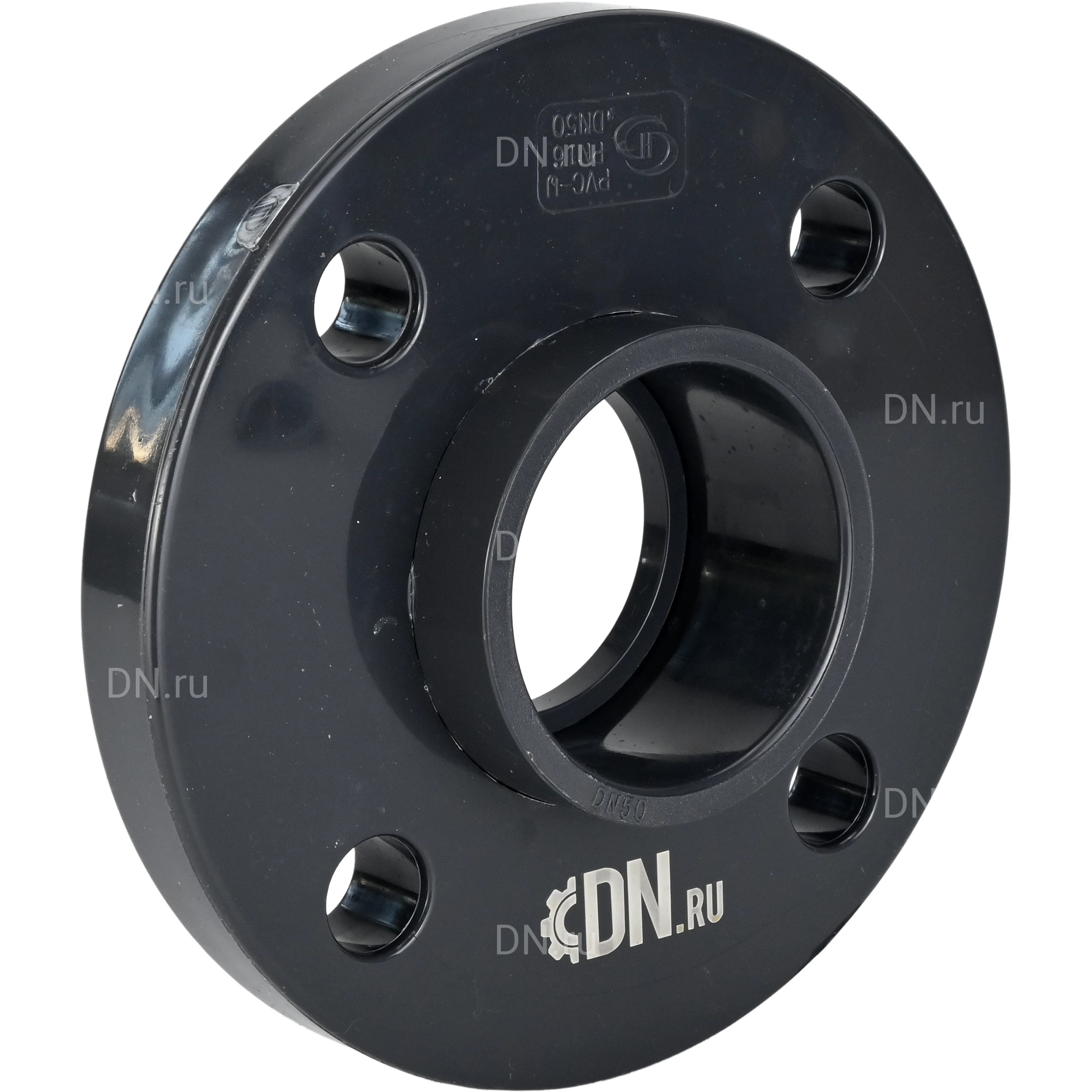 Изображение товара Фланец свободный с буртом клеевой DN.ru FLF1-UPVC Дн100 Ру10