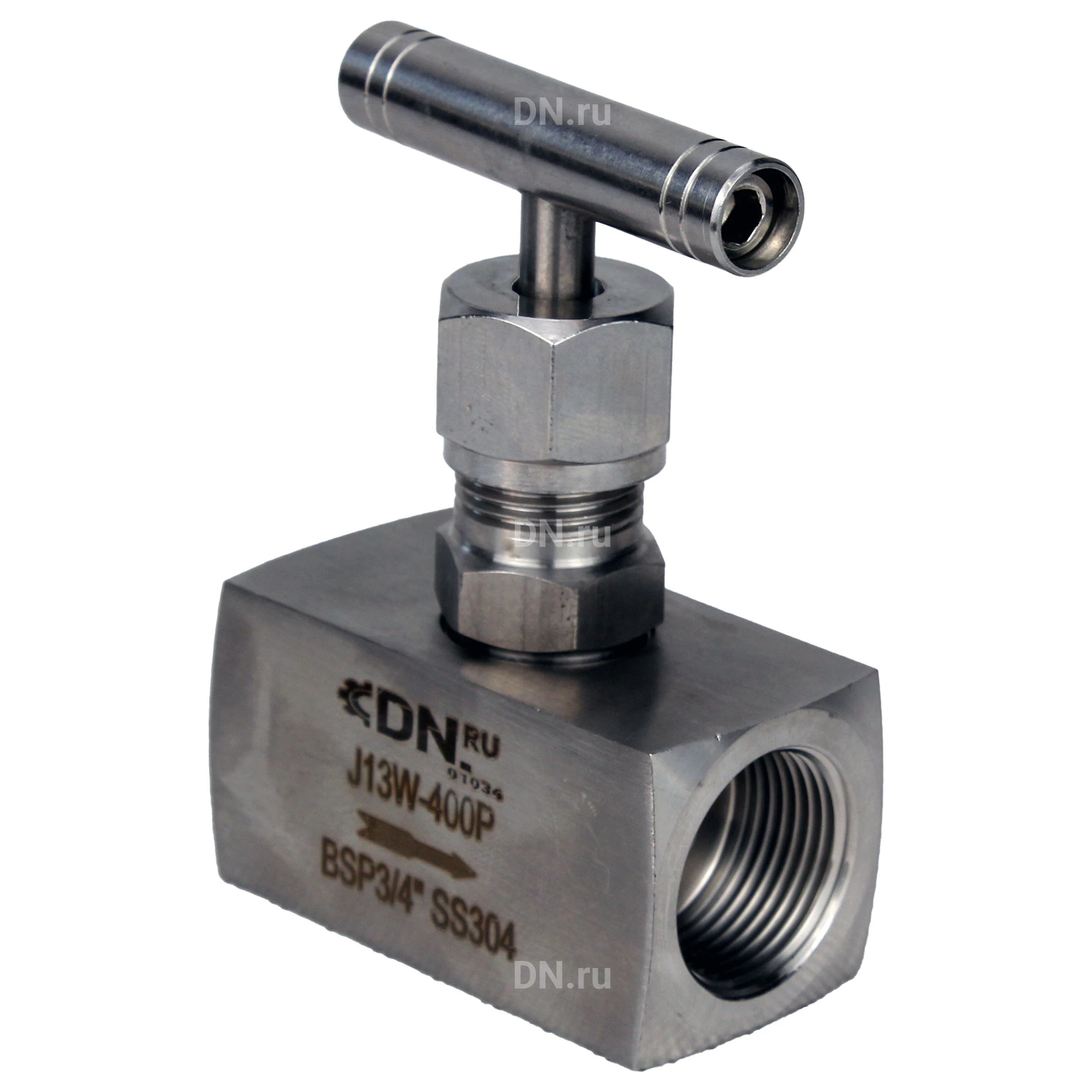 Изображение товара Игольчатый резьбовой клапан DN.ru VN3131M-T-Ht 2 Ду50 Ру400 из нержавеющей стали