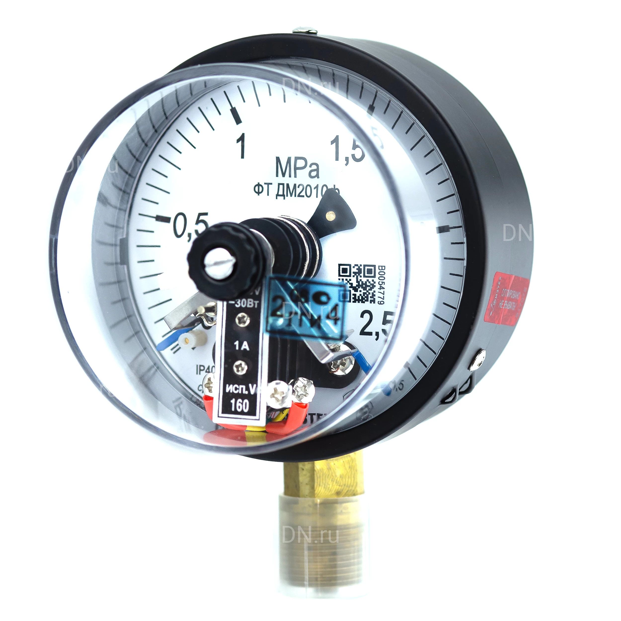 Изображение товара Манометр электроконтактный ФИЗТЕХ ДМ2010ф 0-2.5 МПа радиальный, IP40 Изображение товара Манометр электроконтактный ФИЗТЕХ ДМ2010ф 0-2.5 МПа радиальный, IP40