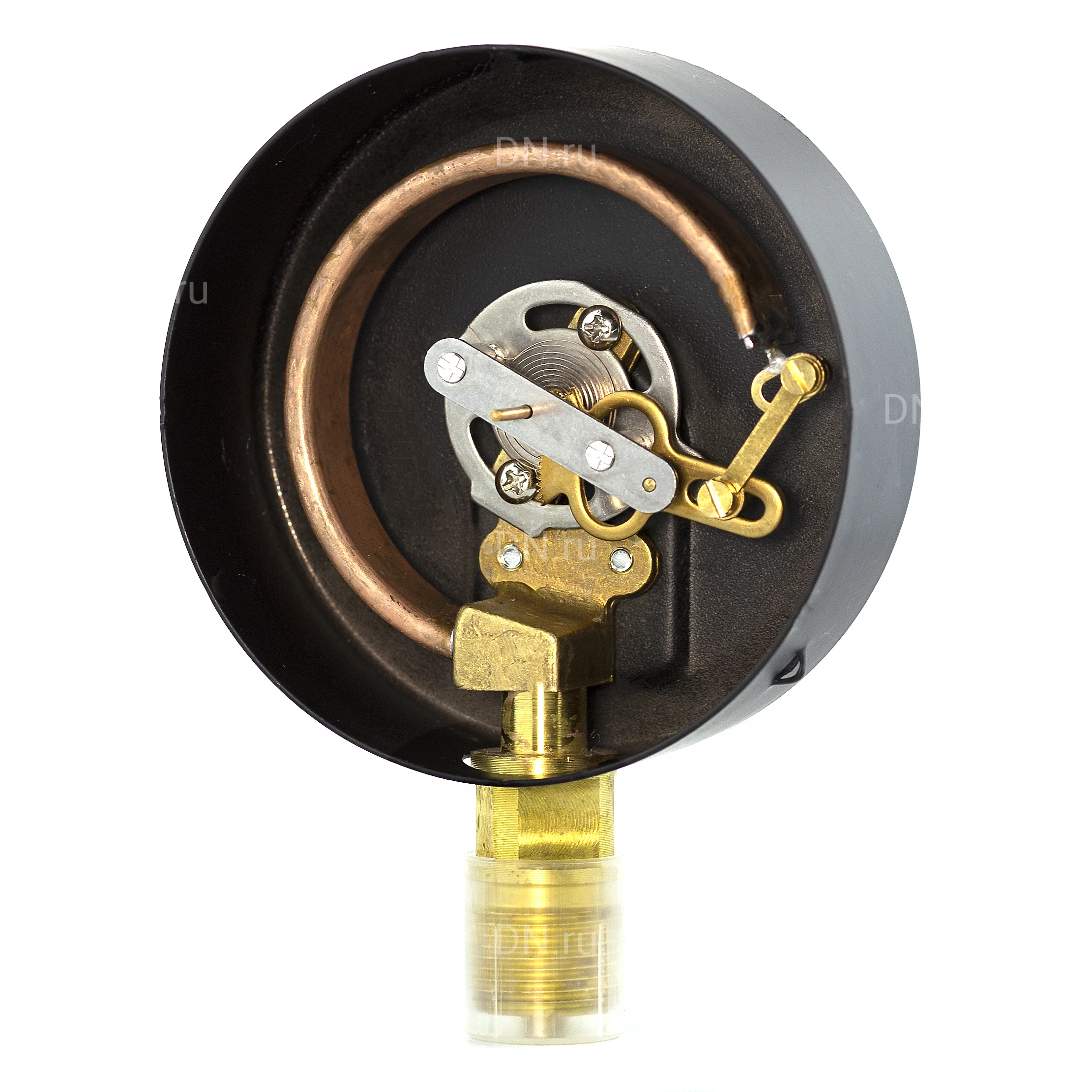 Изображение товара Манометр ФИЗТЕХ МП3-Уф (0-100 кПа) IP40, общетехнический 100мм, радиальное присоединение, резьба G1/2, класс точности 1.5